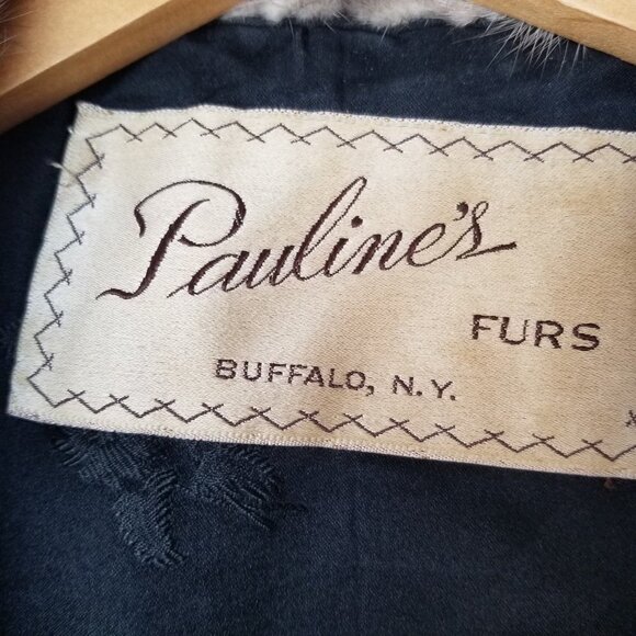 Vintage Curly Wool Mink Collar Opera Jacket Genuine Fur Some Condition Issues - Picture 8 of 16